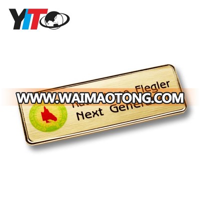 Factory price Custom anodized aluminium alloy metal nametag